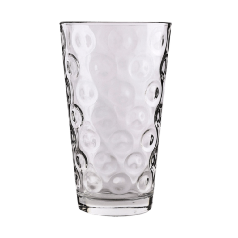 Double Circle 15.75 oz Cooler Glass, Set of 4
