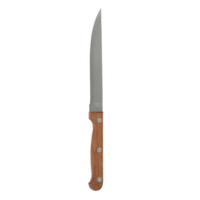 Load image into Gallery viewer, 5&quot; Stainless Steel Utility Knife with Wood Handle
