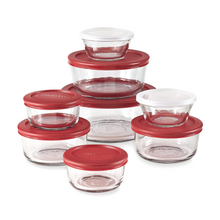 Load image into Gallery viewer, 16pc Anchor Hocking Glass Food Storage Set with Lids
