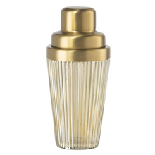 Load image into Gallery viewer, Vintage Ribbed Glass Cocktail Shaker, 16oz
