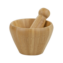 Load image into Gallery viewer, Bamboo Mortar and Pestle
