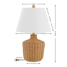 Load image into Gallery viewer, Saolia Rattan Table Lamp
