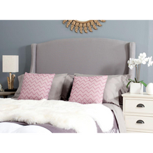 Load image into Gallery viewer, Austin Light Grey Winged Queen Headboard
