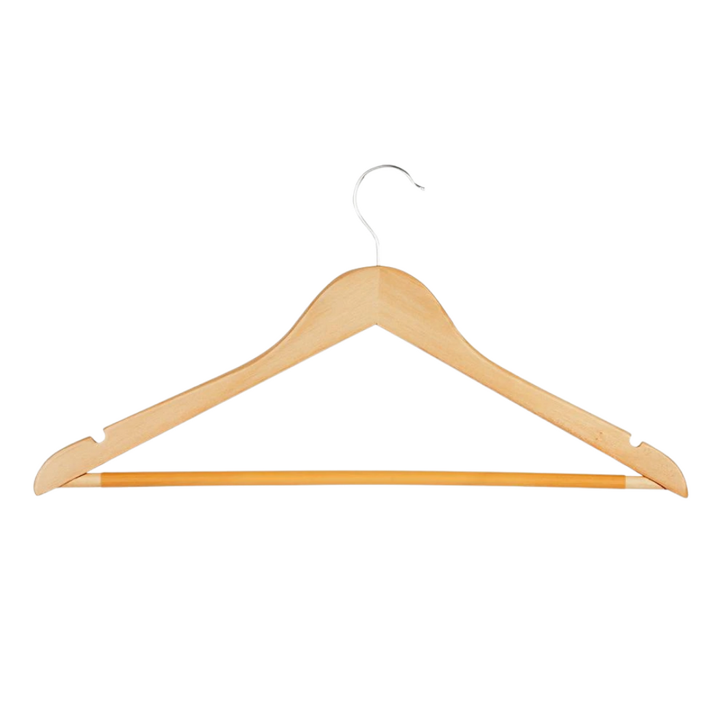 4-Pack Maple Wood Suit Hangers