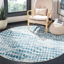 Load image into Gallery viewer, Aria Teal Round Rug

