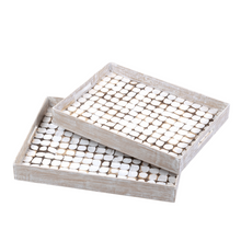 Load image into Gallery viewer, New Hampton Coconut Trays, White Patina
