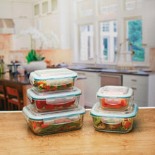 Load image into Gallery viewer, 10pc Glass Food Storage Set
