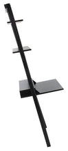 Load image into Gallery viewer, Pamella 2 Shelf Leaning Desk - Black
