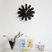 Load image into Gallery viewer, Ribbon Wall Clock- Black
