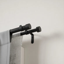 Load image into Gallery viewer, Cappa Double Curtain Rod - Black
